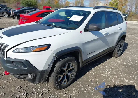 2015 Jeep Cherokee Trailhawk из США, поврежденный, VIN 1C4PJMBS4FW660131